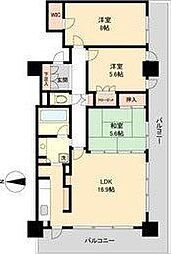 RESIDIATOWERSENDAI 3LDKの間取図画像