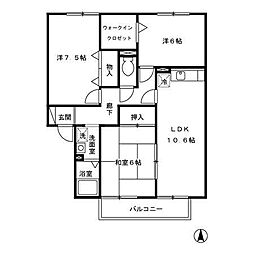 アイズスクエア1 3LDKの間取図画像