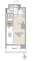 SEASONFLATSSENDAIEAST 1LDKの間取図画像