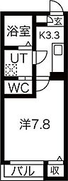 クレフラスト台原駅前 1Kの間取図画像