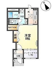 Planete・YSK(プラネート・YSK) 1階1Kの間取り