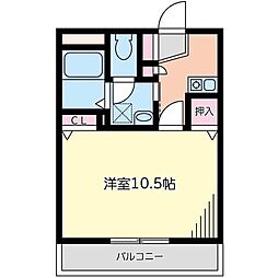 プチ・ルミエ 1Kの間取図画像