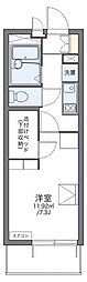 シャローム上杉 1Kの間取図画像