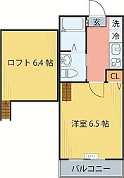 Stage宮町 1Kの間取図画像