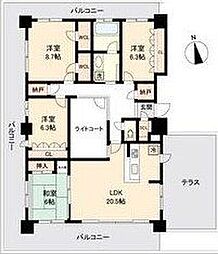 RESIDIATOWERSENDAI 4LDKの間取図画像