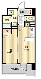 RESIDIA仙台原ノ町 1DKの間取図画像