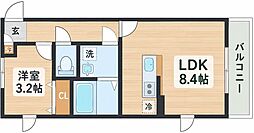 仮称)富沢南新築AP 1LDKの間取図画像