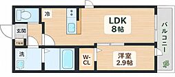 仮称)富沢南新築AP 1LDKの間取図画像