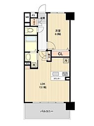 シエナ仙台III 4階1LDKの間取り