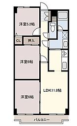 ガーデンプラザ泉中央 3LDKの間取図画像