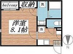 Payne’s　Place 1階1Kの間取り