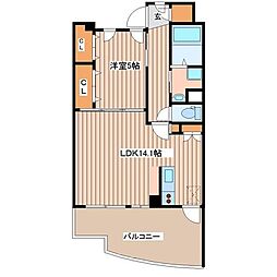 ラフィネ 3階1LDKの間取り