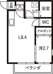 GRAND MAISON K 3階1LDKの間取り