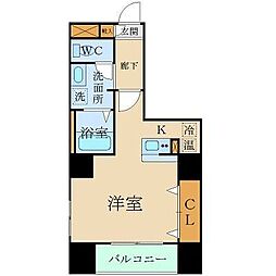 グラン・ドミール仙台駅東 ワンルームの間取図画像