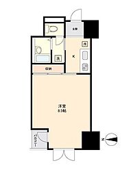 イーストン榴岡 3階1Kの間取り