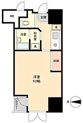 イーストン榴岡 6階1Kの間取り