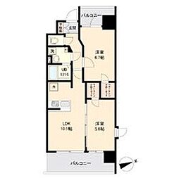 ＬａＳａｎｔｅ榴岡 1007 10階2LDKの間取り