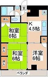 メイツ鈴木 3Kの間取図画像