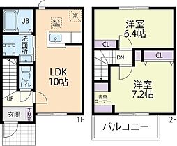 Ｖｉｌｌａ　Ｓｉｅｇｅｒ（ヴィラ　ジーガー）　Ｃ 2階2LDKの間取り