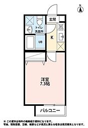 SAKURA 長町（サクラナガマチ） 1階1Kの間取り