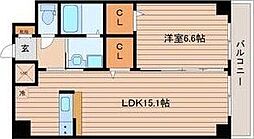 CircleIII長町 10階1LDKの間取り