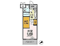 ＣＩＮＺＡ若林 4階1SKの間取り
