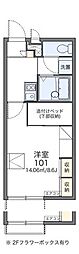 レオパレス仙台南2 1Kの間取図画像