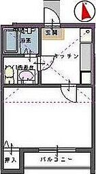 シャングリア仙台 1Kの間取図画像