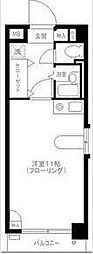 ベルビュー支倉 ワンルームの間取図画像