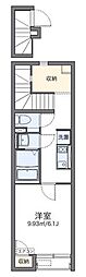 レオネクストけやき 1Kの間取図画像