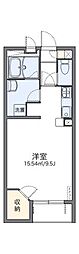レオネクスト松木 1Kの間取図画像