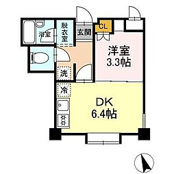 メゾンセノーテ 2階1DKの間取り