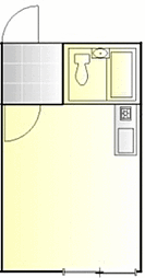 メルセデスハイム 2階ワンルームの間取り