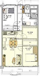 間取図画像 2SLDK