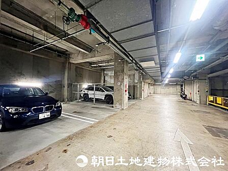 防犯カメラ完備で安心して利用できる駐輪場。