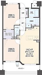 フェスティオ今宿サーフコート 2LDKの間取図画像
