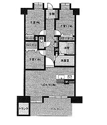 エンゼルハイム鳥飼中央 3LDKの間取図画像