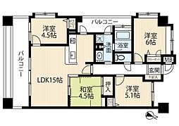ルネッサンス21ステーションプラザ南福岡 4LDKの間取図画像