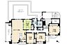 間取り：4LDK、価格4780万円、専有面積107.76m2、バルコニー面積21.98m2 4面採光の間取りです。