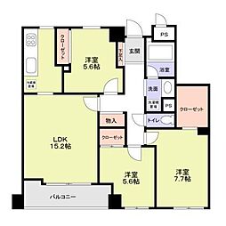 間取図画像 3LDK
