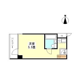 アネックス茗荷谷 ワンルームの間取図画像