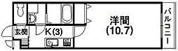 スマートピア布橋 1Kの間取図画像