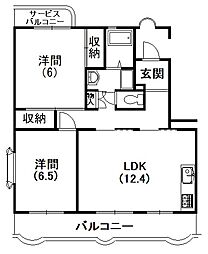 間取図画像 2LDK