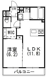 リライフ富塚 1LDKの間取図画像