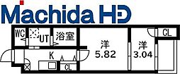 シーエムアンイースト 2Kの間取図画像