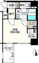 プレサンス難波南アーバニッシュ 1Kの間取図画像