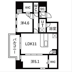 スプランディッドX 2LDKの間取図画像