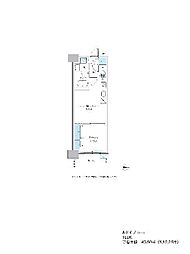 グランセジュール大国町 1LDKの間取図画像