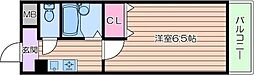 第2まやハイツ 1Kの間取図画像