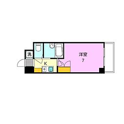 エストゥディオ・アヴァンサル 1Kの間取図画像